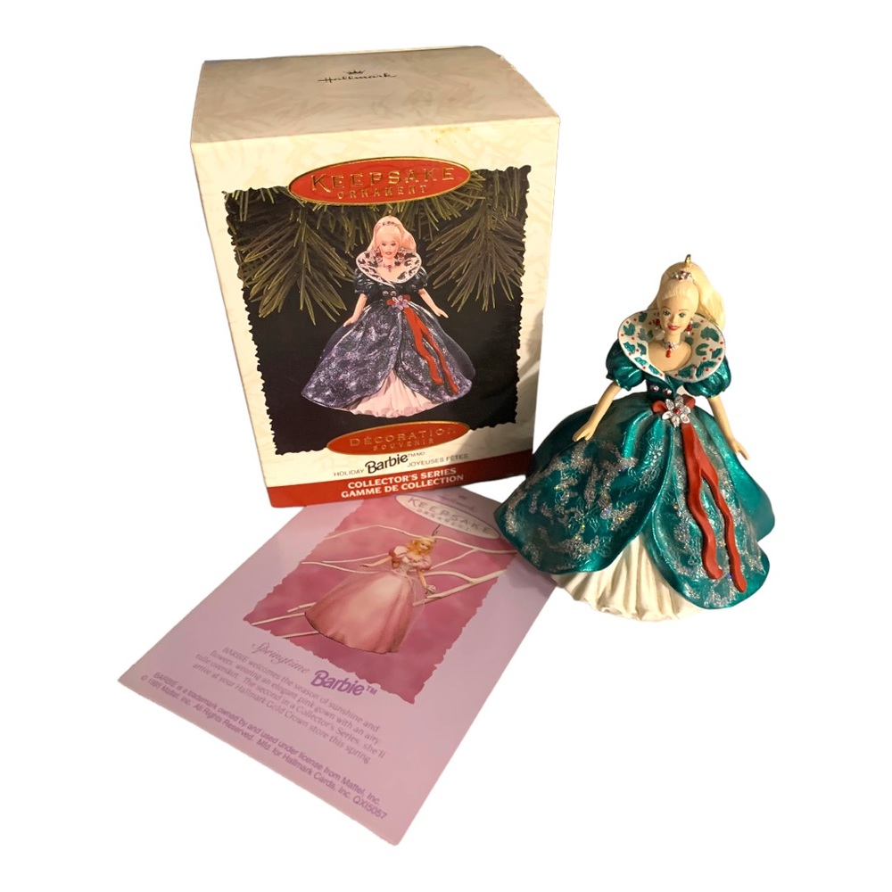 VTG 1995 Hallmark Keepsake Holiday Barbie™ Christmas Ornament Collectible